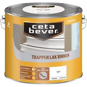 Cetabever - Trappenlak Dekkend - Wit - 2,5 L