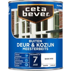 CetaBever Meesterbeits Deur & Kozijn Dekkend 1 LTR - Wit