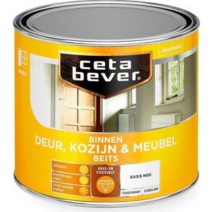 Cetabever - Binnenbeits Deur, Kozijn & Meubel Transparant Zijdeglans - Zwart - 1 L
