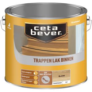 CetaBever Binnen Trappen Lak  - Mat - Blank - 2,5 Liter