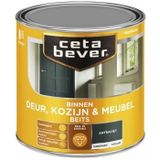 CetaBever Binnen Deur, Kozijn & Meubel Beits - Zijdeglans - Antraciet - 750 ml