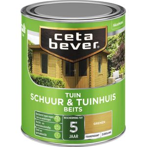 Cetabever Schuur & Tuinhuis Beits Transparant - Grenen 0,75 Liter - Beitsen - Waterbasis - Verfwinkel is tot 50% goedkoper