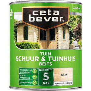 Cetabever Schuur en Tuinhuis Beits Transparant Zijdeglans - Grenen | 8711113127134 | Verf