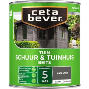 Cetabever Schuur en Tuinhuis Beits Dekkend Zijdeglans - RAL 9001 - 0,75 liter | 8711113127172 | Verf