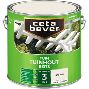 Cetabever - Tuinbeits Tuinhout Dekkend - RAL 9010 - 2,5 L