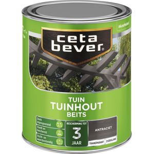 Cetabever Tuinhout Beits Transparant Zijdeglans - Antraciet | 8711113127318 | Verf