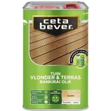 CetaBever Tuin Vlonder & Terras Bankirai Olie - Transparant-  Blank - 2,5 liter