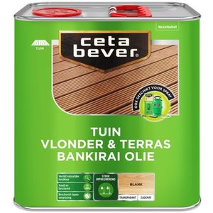 Cetabever - Vlonder & Terrasolie Bankirai - Blank - 2,5 L