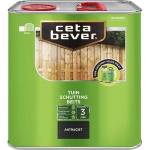 Cetabever - Schuttingbeits Transparant - Antraciet - 2,5 L