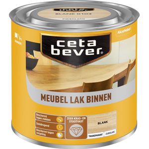 Cetabever meubellak transparant zijdeglans blank - 250 ml.