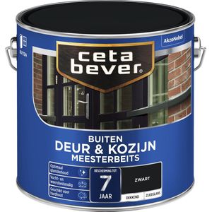 Cetabever - Meesterbeits Deur & Kozijn Dekkend - Zwart - 2,5 L
