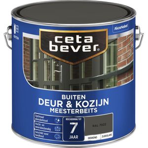 Cetabever - Meesterbeits Deur & Kozijn Dekkend - RAL 7022 - 2,5 L