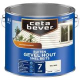 CetaBever Gevel & Kozijn Snel Beits - Zijdemat - RAL 9010 - 750 ml