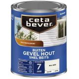 CetaBever Gevel & Kozijn Snel Beits - Zijdemat - RAL 9010 - 750 ml