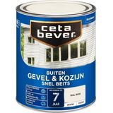 CetaBever Gevel & Kozijn Snel Beits - Zijdemat - RAL 9010 - 750 ml