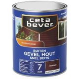 CetaBever Buiten Gevel & Kozijn Snel Beits - Zijdemat - Mahonie - 750 ml