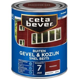 Cetabever Gevel Hout Snel Beits Transparant Mahonie 0,75 Liter