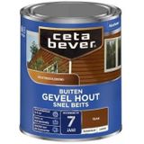 CetaBever Buiten Gevel & Kozijn Snel Beits - Zijdemat - Teak - 2,5 liter