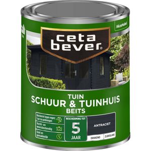 Cetabever - Tuinbeits Schuur & Tuinhuis Dekkend - Antraciet - 750 ML