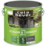 Cetabever Schuur en Tuinhuis Beits Dekkend Zijdeglans - Antraciet | 8711113128100 | Verf