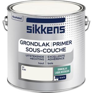 Sikkens Grondlak Binnenlak - Wit 2,5 liter - Wit | 8711113129848 | Verf