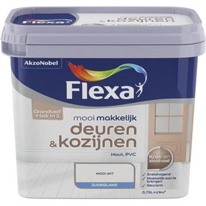 Flexa Lak Mooi Makkelijk Deuren & Kozijnen Zijdeglans Wit 750ml