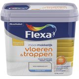 Flexa - Mooi Makkelijk Vloeren & Trappen Zijdeglans - Muurverf - Gebroken wit / RAL 9010 - 0,75 Liter