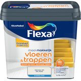 Flexa - Mooi Makkelijk Vloeren & Trappen Zijdeglans - Muurverf - Gebroken wit / RAL 9010 - 0,75 Liter