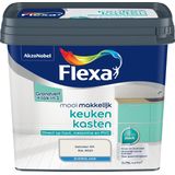 Flexa - Mooi Makkelijk Keukenkasten Zijdeglans - Muurverf - Gebroken wit / RAL 9010 - 0,75 Liter