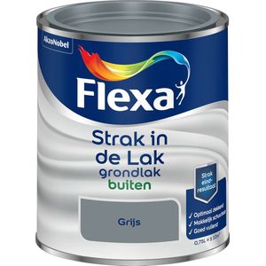 Flexa Strak in de Lak Grondlak Buiten - Grijs 750 ml | 8711113131773 | Verf