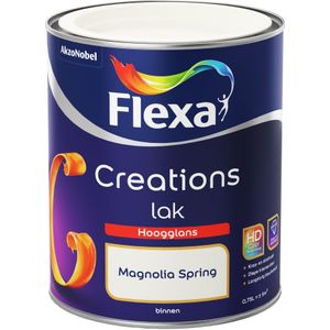 Flexa Creations Lak Hoogglans - Magnolia Spring 750 ml | 8711113132459 | Verf | Lakverf Binnen