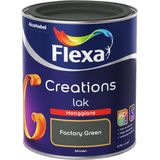 Flexa Creations - Lak Hoogglans - Factory Green - 750 ml