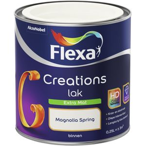 Flexa Creations Lak Extra Mat - Magnolia Spring 250 ml | 8711113132589 | Verf | Lakverf Binnen