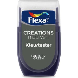 Flexa Muurverf Tester Creations Factory Green 30ml | Verf testers