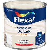 Flexa Strak in de Lak - Watergedragen - Hoogglans - crÃ¨me wit - 0,25 liter