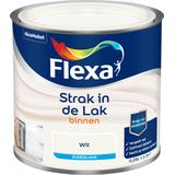 Flexa Strak in de Lak - Watergedragen - Zijdeglans - Wit - 250 ml