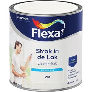 Flexa Strak In De Lak Zijdeglans Wit 250ml | Lak