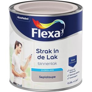 Flexa Strak In De Lak Zijdeglans Sepiataupe 250ml