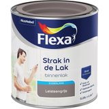 Flexa Strak in de Lak - Watergedragen - Zijdeglans - leisteengrijs - 0,25 liter