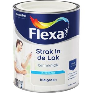 Flexa Strak in de Lak - Watergedragen - Zijdeglans - kleigroen - 0,75 liter