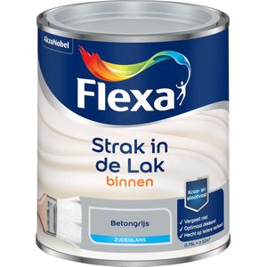 Flexa Strak In De Lak Zijdeglans Betongrijs 750ml