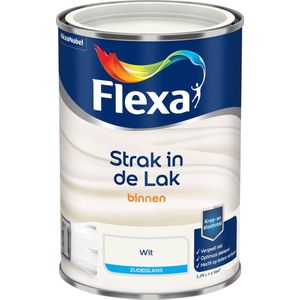 Flexa Strak in de Lak - Watergedragen - Zijdeglans - Wit - 1,25 liter
