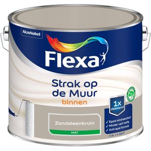 Flexa Muurverf Strak Op De Muur Mat Zandsteenbruin 2,5l | Muurverf