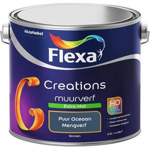 Flexa Creations - Muurverf Extra Mat - Puur Oceaan - 2,5 liter