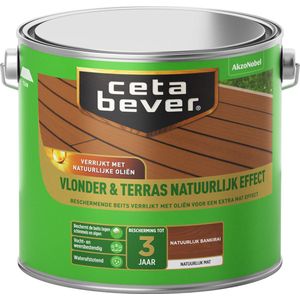 CetaBever Vlonder & Terras Beits - Natuurlijk Effect - Mat - Bankirai - 2,5 liter