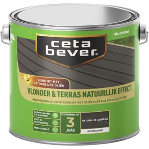 Cetabever - Vlonder & Terras Natuurlijk Effect - Natuurlijk Vergrijsd - 2,5 L
