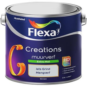 Flexa - Creations Muurverf Extra Mat - Iets Grind - Mengverf - 2.5 Liter