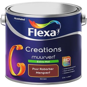 Flexa Creations - Muurverf Extra Mat - Puur Rabarber - 2,5 liter