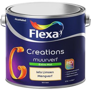 Flexa Creations - Muurverf Extra Mat - Iets Limoen - 2,5 liter