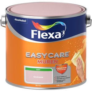 Flexa Easycare - Muurverf Mat - Oudroze - Roze - 2,5 liter